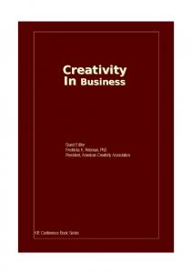 Creativity in Business - KIE Conference