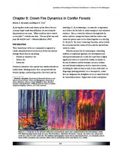 Crown Fire Dynamics in Conifer Forests - Joint Fire Science Program