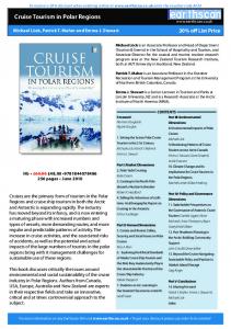 Cruise Tourism in Polar Regions - Lincoln University