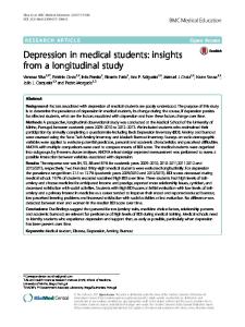 Depression in medical students - BMC Medical Education