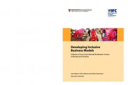 Developing Inclusive Business Models - Harvard Kennedy School