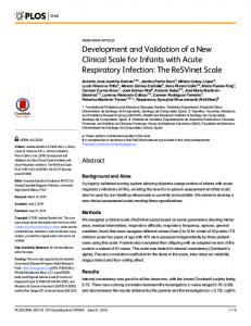 Development and Validation of a New Clinical ... - Semantic Scholar