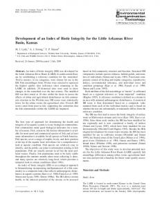 Development of an Index of Biotic Integrity for the Little ... - Springer Link