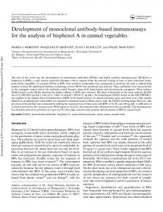 Development of monoclonal antibody-based