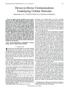 Device-to-Device Communications Underlaying Cellular Networks
