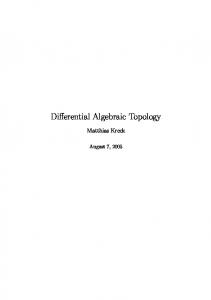 Differential Algebraic Topology