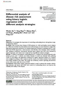 Differential analysis of disease risk assessment using ... - SAGE Journals