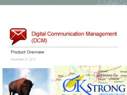 Digital Communication Management (DCM)
