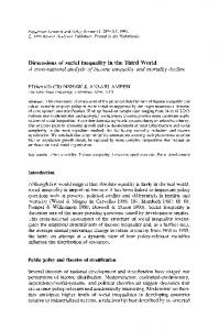 Dimensions of social inequality in the Third World - Springer Link