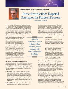 Direct Instruction: Targeted Strategies for Student Success