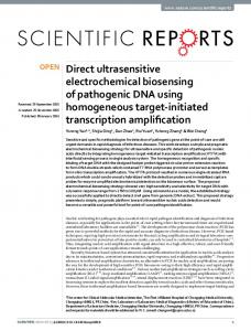 Direct ultrasensitive electrochemical biosensing of