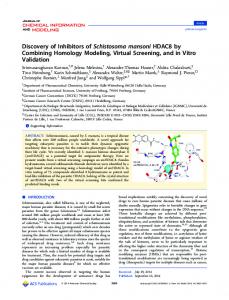 Discovery of Inhibitors of Schistosoma mansoni HDAC8 by Combining ...