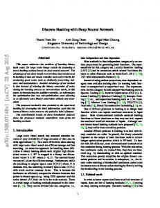 Discrete Hashing with Deep Neural Network