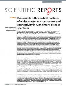 Dissociable diffusion MRI patterns of white matter