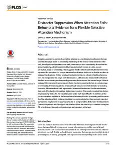 Distractor Suppression When Attention Fails ... - Semantic Scholar