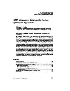 dna microarray technology - CiteSeerX