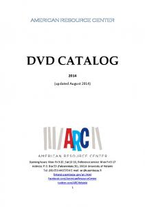 DVD CATALOG