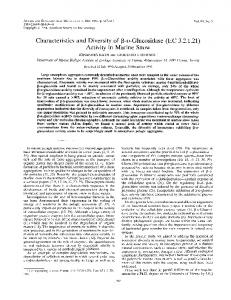 EC 3.2.1.21 - Applied and Environmental Microbiology - American ...