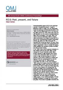 ECLS: Past, present, and future - QScience.com