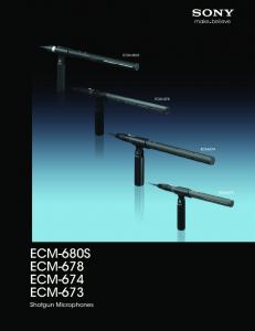 ECM-680S ECM-678 ECM-674 ECM-673