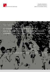 Economic consequences of the UEFA Champions League for ...