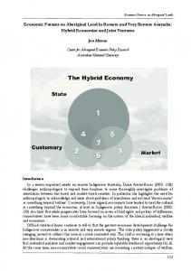 Economic Futures on Aboriginal Land in Remote and Very ... - CiteSeerX