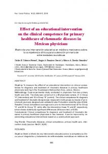 Effect of an educational intervention on the clinical