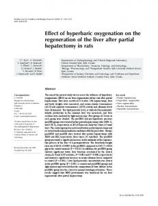 Effect of hyperbaric oxygenation on the ... - Semantic Scholar