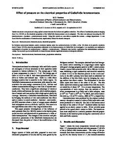 Effect of pressure on the electrical properties of ... - Revistas UNAM