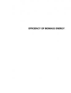 efficiency of biomass energy