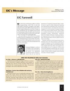 EIC farewell - Multimedia, IEEE - IEEE Xplore