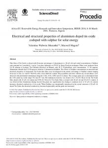 Electrical and Structural Properties of Aluminium ... - ScienceDirect
