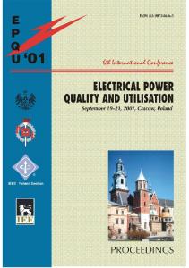 electrical power quality and utilisation