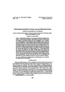 Electrochemical behavior of some new pyrimidine derivatives