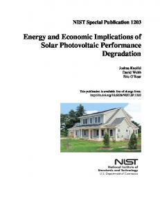 Energy and Economic Implications of Solar Photovoltaic Performance ...