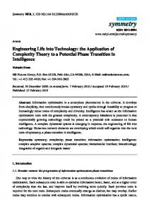 Engineering Life into Technology: the Application of ... - MDPI