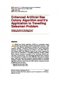 Enhanced Artificial Bee Colony Algorithm and It's Application to ...