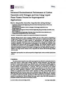 Enhanced Electrochemical Performance of Carbon Nanotube ... - MDPI