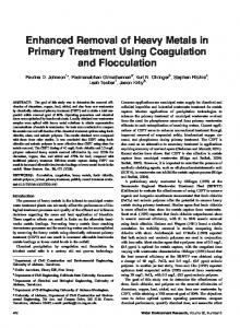 Enhanced Removal of Heavy Metals in Primary Treatment Using ...