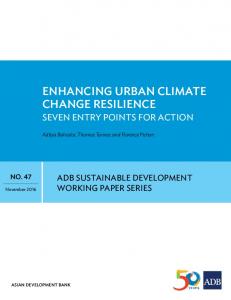 Enhancing Urban climate change resilience - Asian Development Bank