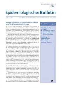 Epidemiologisches Bulletin 21/2010