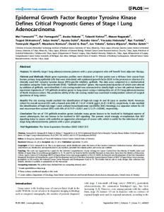 Epidermal Growth Factor Receptor Tyrosine ... - Semantic Scholar