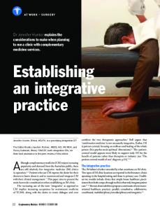 Establishing an integrative practice - Integrative Medical Conferences ...