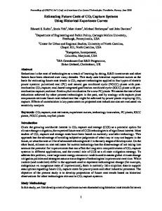 Estimating Future Costs of CO2 Capture Systems Using Historical ...