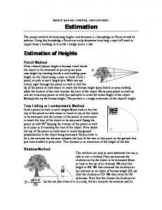 Estimation of Heights and Distances - Merit Badge Center, Philippines