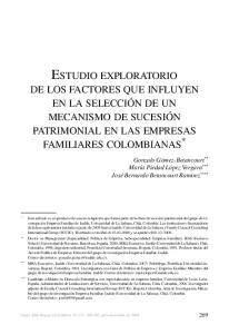 estudio exploratorio de los factores que influyen ... - SciELO Colombia