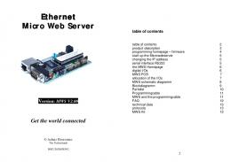 Ethernet Micro Web Server