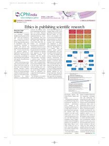 Ethics in publishing scientific research