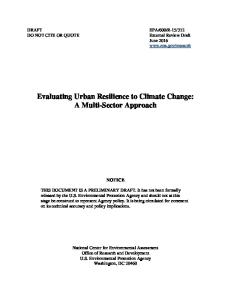 Evaluating Urban Resilience to Climate Change: A