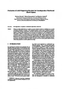 Evaluation of a Self-Organizing Heuristic for